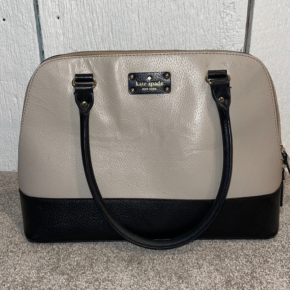 Taupe and Black Kate Spade Purse